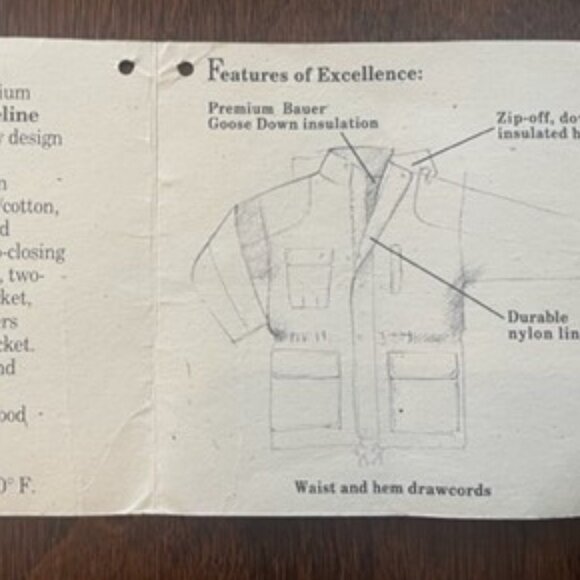 Vintage Eddie Bauer Goose Down Jacket Ridgeline Men/size L - Picture 5 of 5